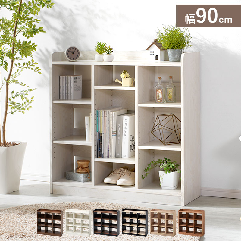 楽天市場】オープンラック 白 可動の通販