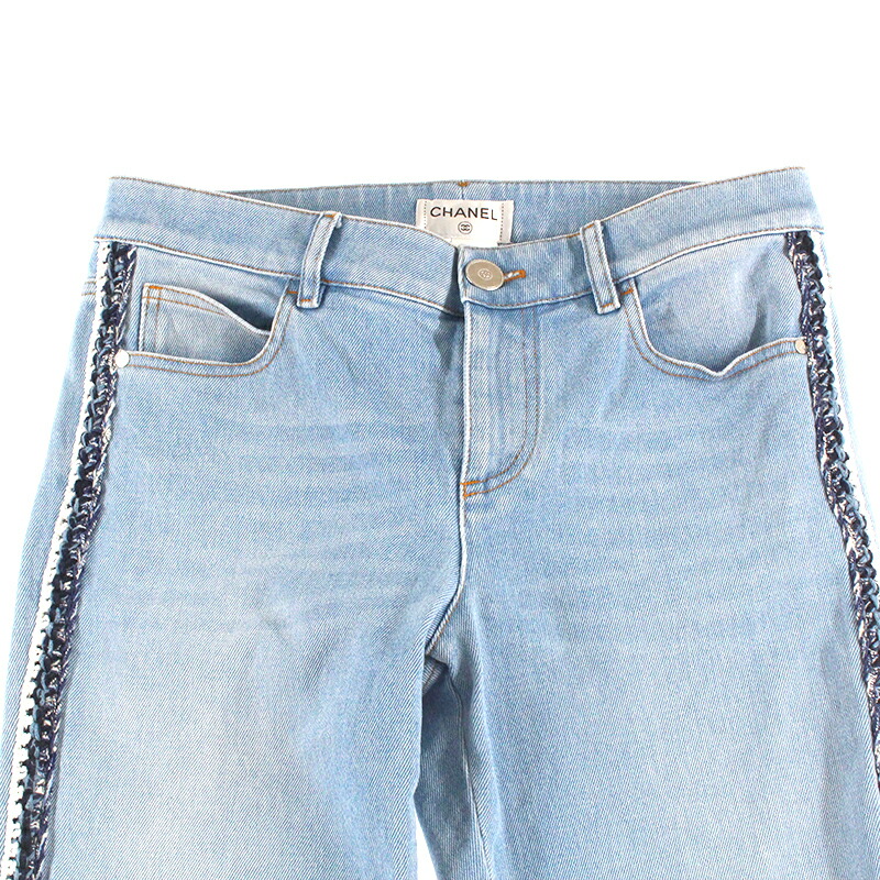 楽天市場】極美品 シャネル CHANEL サイドツイード ココマークステッチ