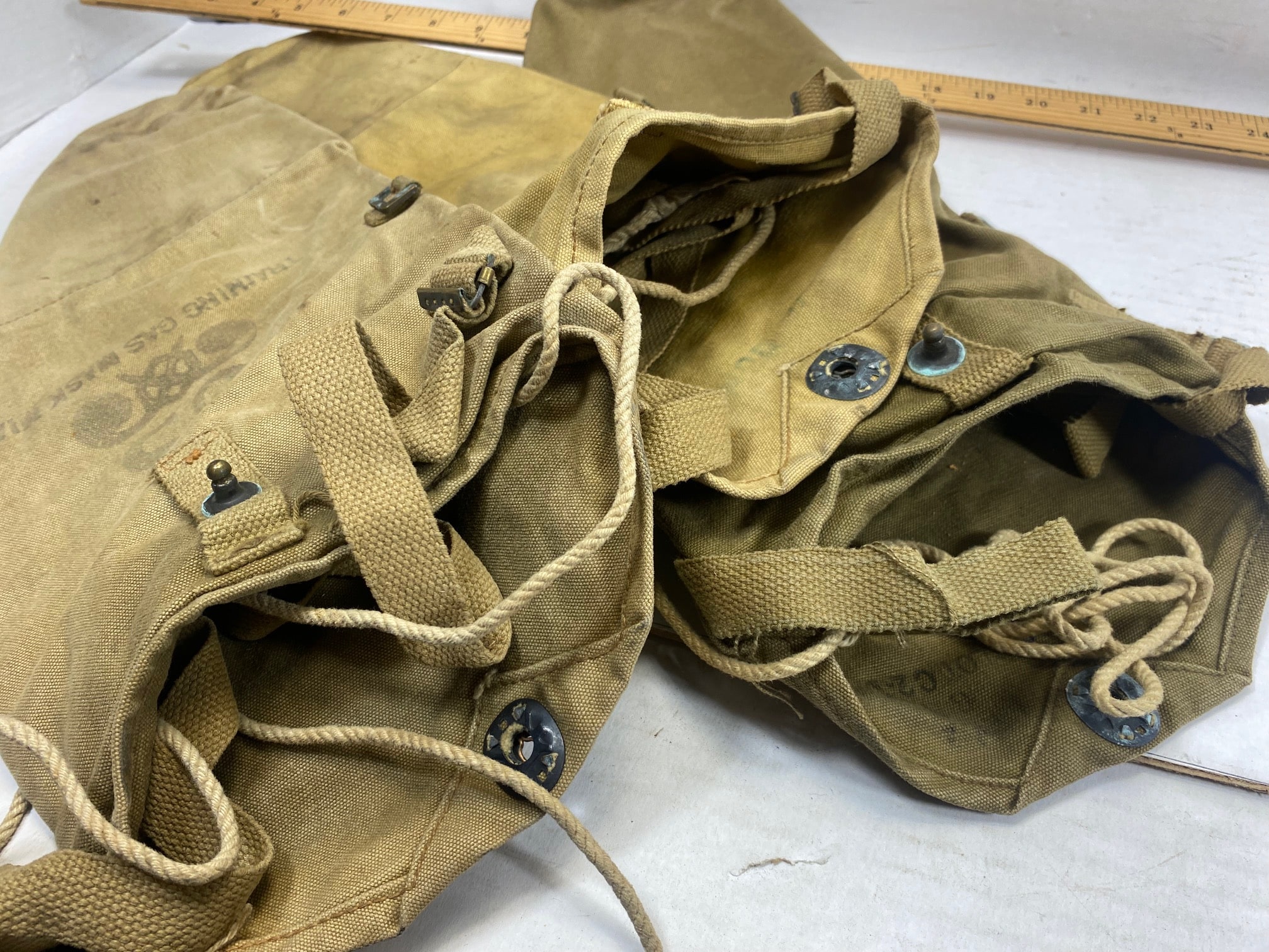 U.S. WW2 Gas Mask Bags