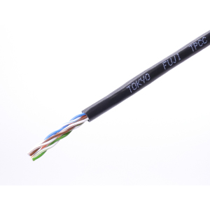 EM-Cat.5e U/UTP 0.5-4P EM-NSEDT 青 300m巻: 通信ケーブル - 蛙屋