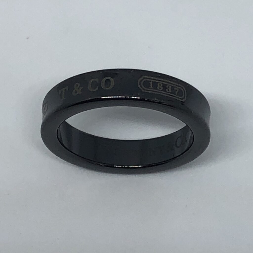 ▽Tiffany & Co ティファニー 1837 ナロー リング ミッドナイト