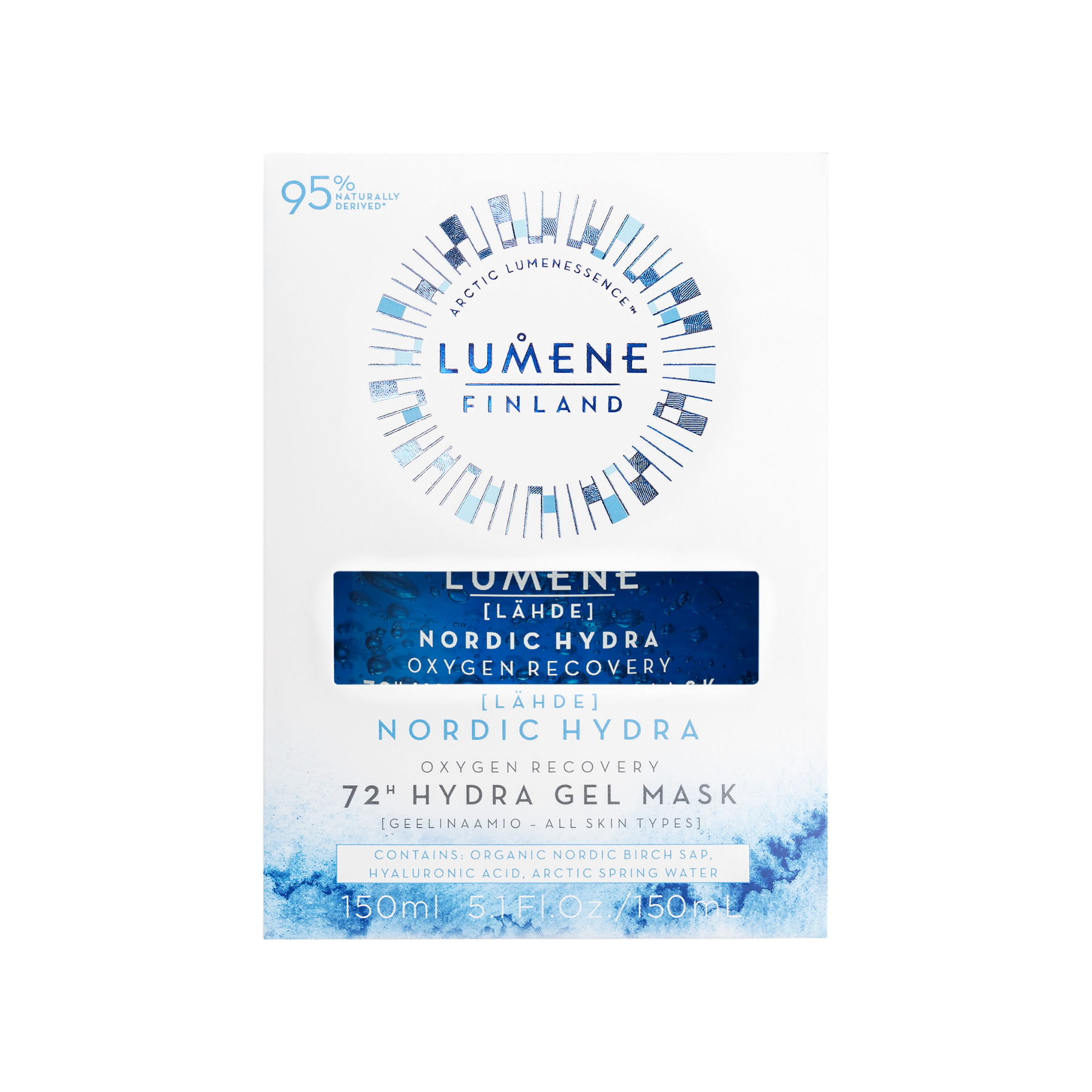 Lumene Nordic Hydra Oxygen Recovery 72h Gel Mask – Touch of Finland