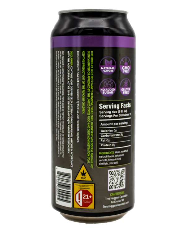 Craft Cannabis H2O 4 Pack – Grape 10mg – Tree Huggers Cannabis