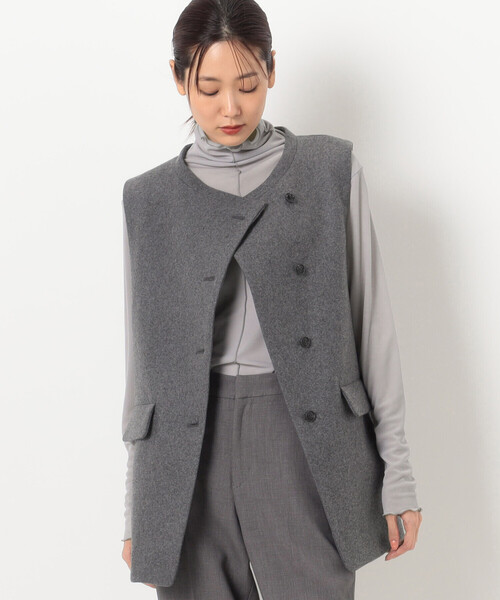 Gabardine K.T（ギャバジンK.T） ベスト ジレ やわらかメルトン