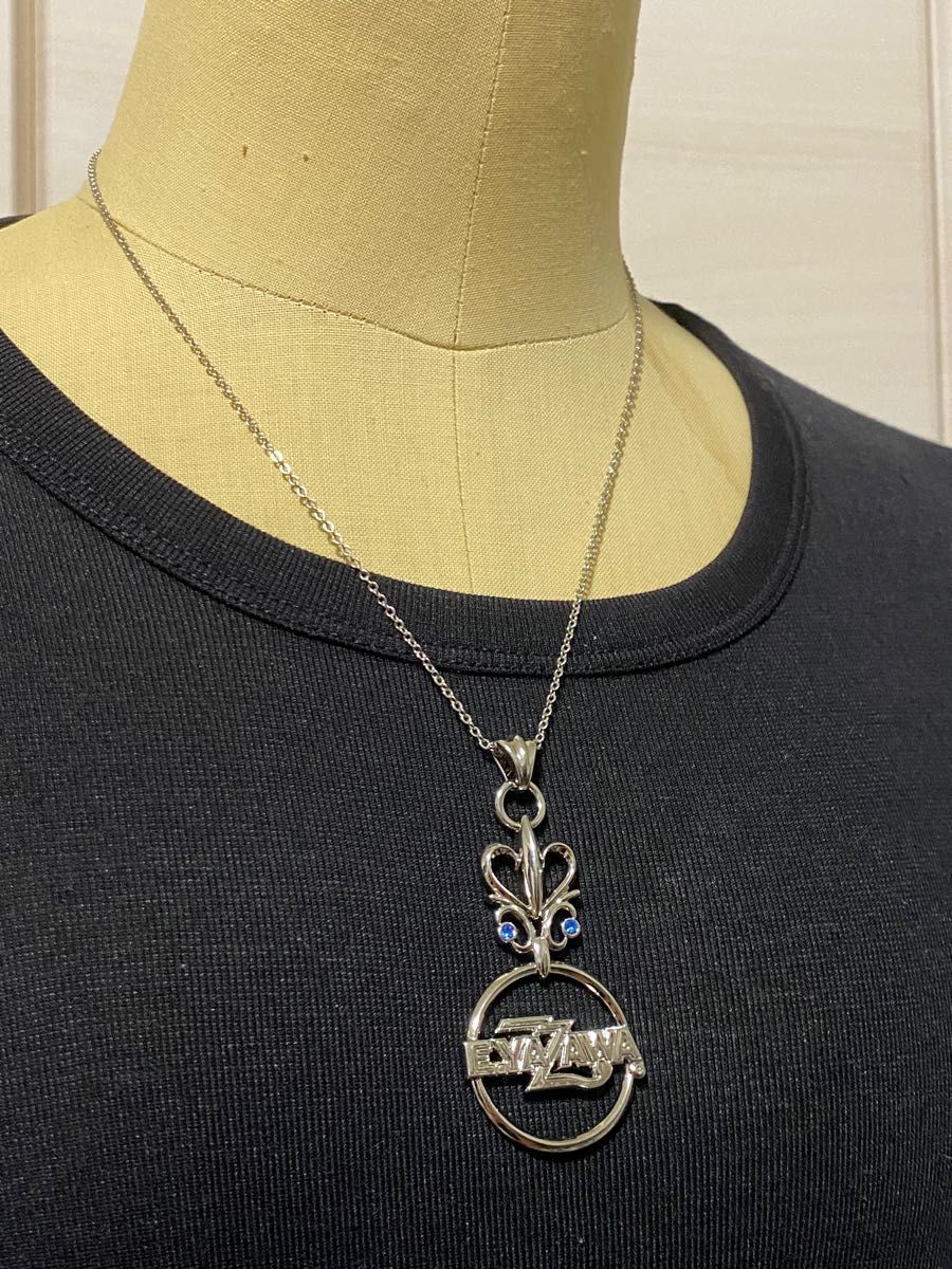 極美品 希少 矢沢永吉E YAZAWA シルバーネックレス チャーム
