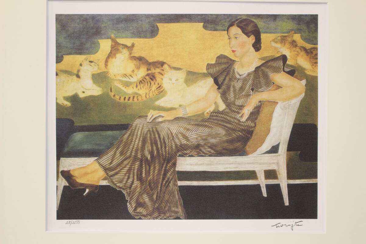 藤田嗣治 エスタンプリトグラフ「Y夫人の肖像」 250部限定｜Yahoo