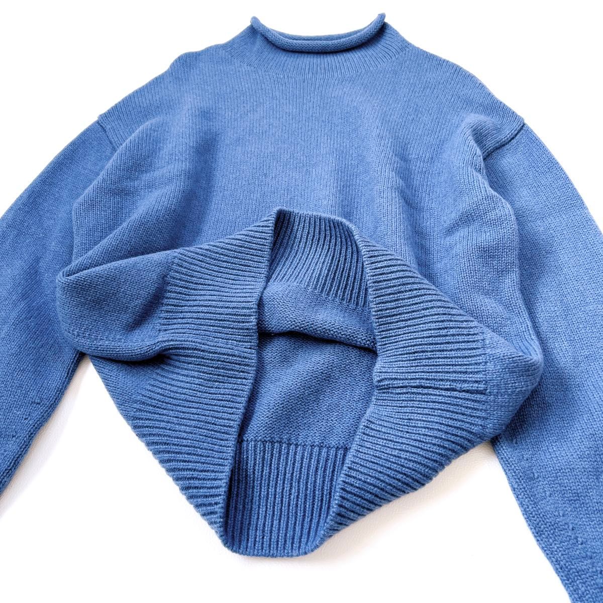 23区 ウールカシミヤブレンドバルキー ロールネックニット セーター M