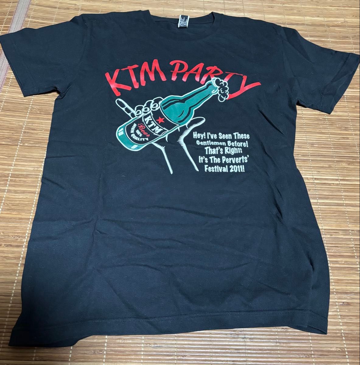 KTM PARTY ケツメイシ Lサイズ ブラック 半袖 ケツTシャツ TOUR 2011