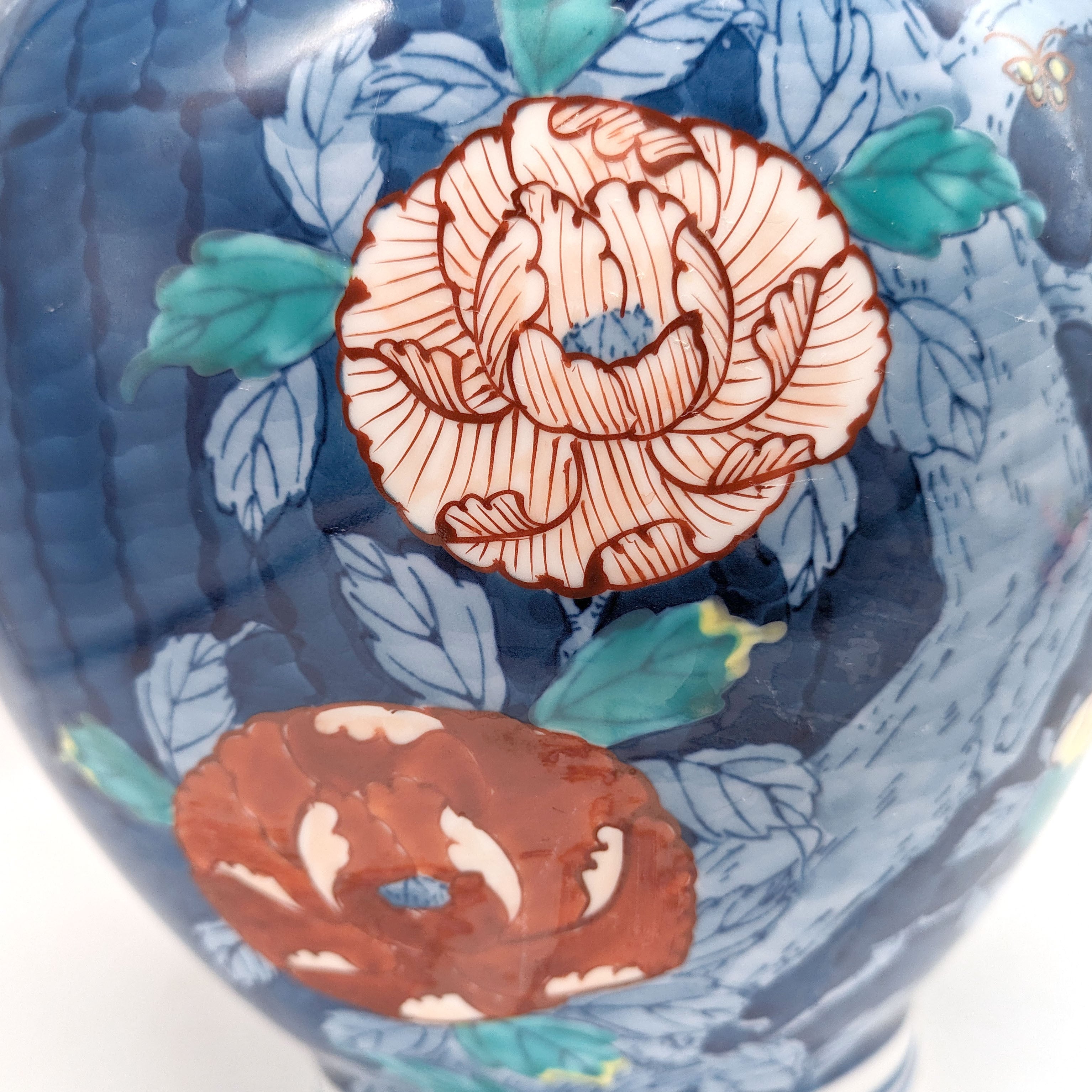 伊万里焼・鍋島焼・深山・花瓶・花器・フラワーべース・No.240120-08