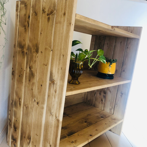 収納棚 オープンラック ウッドチェスト キッチンラック 本棚 棚