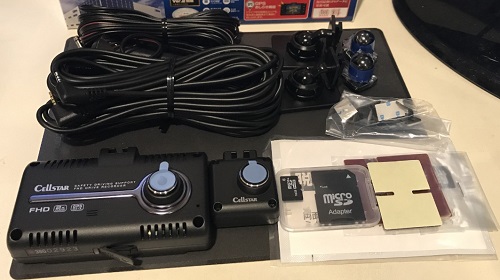 セルスター2カメラドライブレコーダー「CSD-790FHG」のレビュー、評価