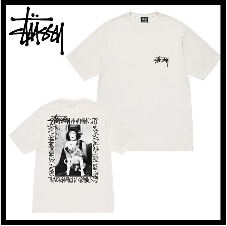 ☆関税込☆Stussy☆How We're Livin' Pigment Dyed T☆Natural (STUSSY