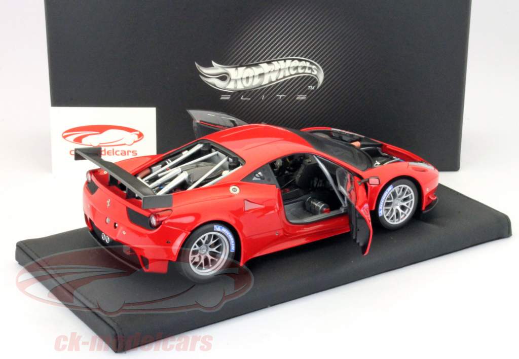 HotWheels Elite 1:18 Ferrari 458 Italia GT2 Special Edition rot