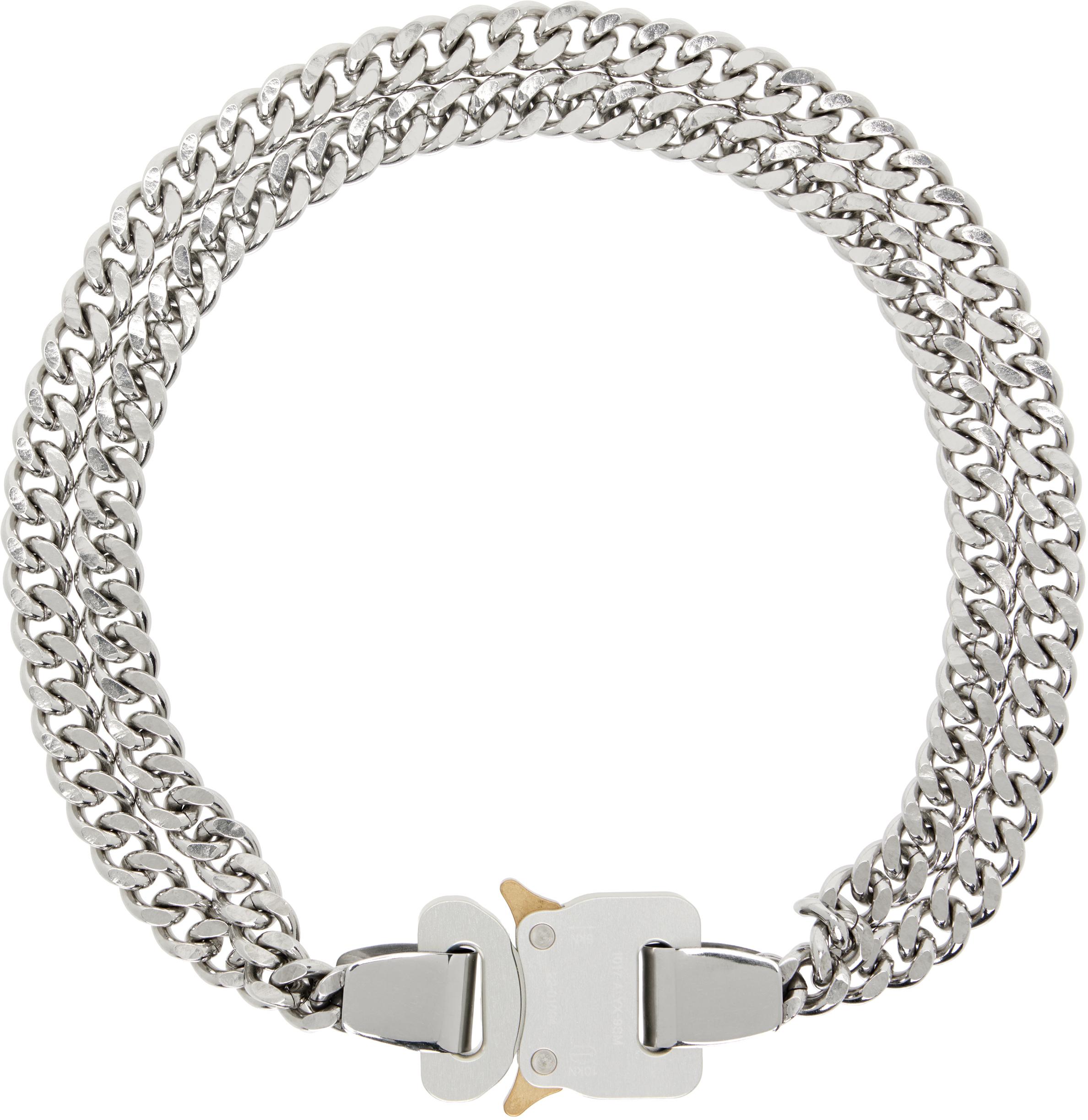 1017 ALYX 9SM 2X Chain Buckle Necklace in Metallic for Men | Lyst