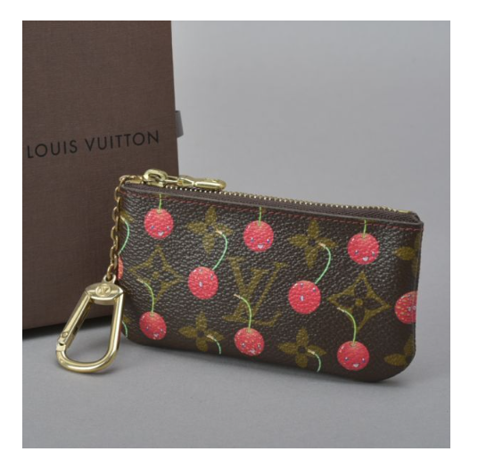 LOUIS VUITTON x Takashi Murakami Pochette Clé Monogram Cherry Coin