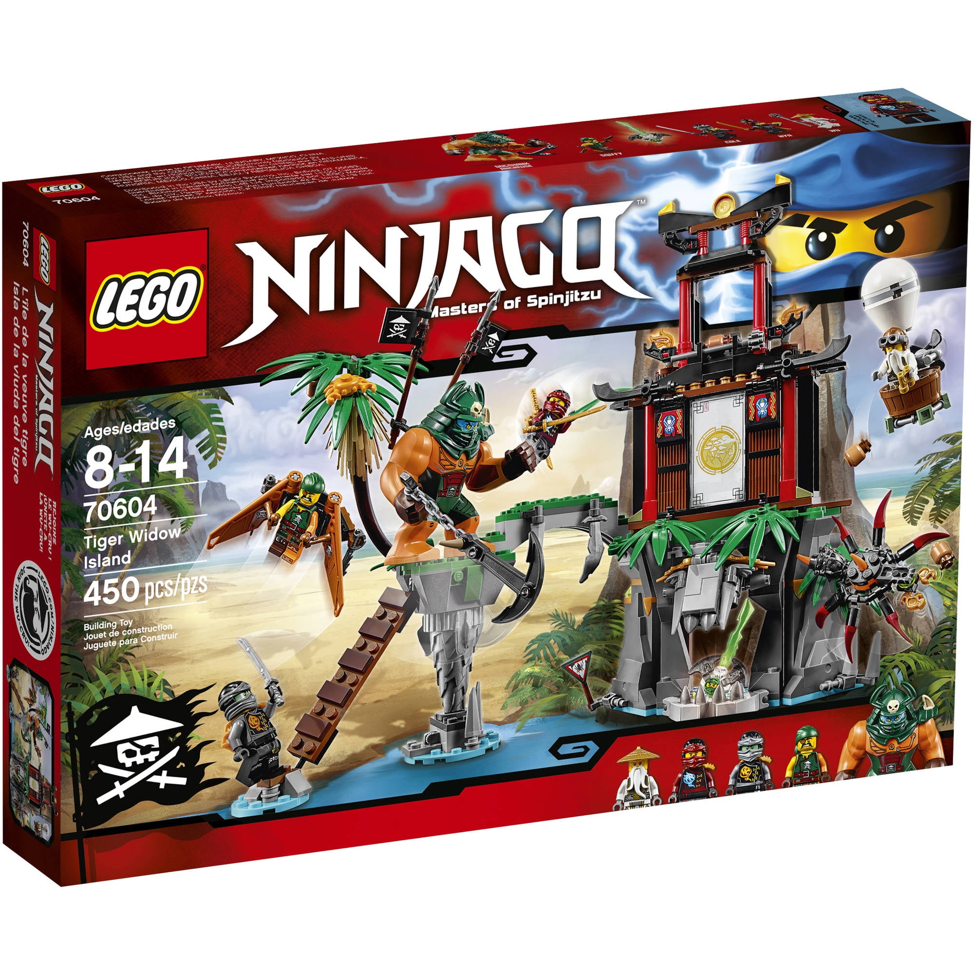 Ninjago Tiger Widow Island Set LEGO 70604 - Walmart.com