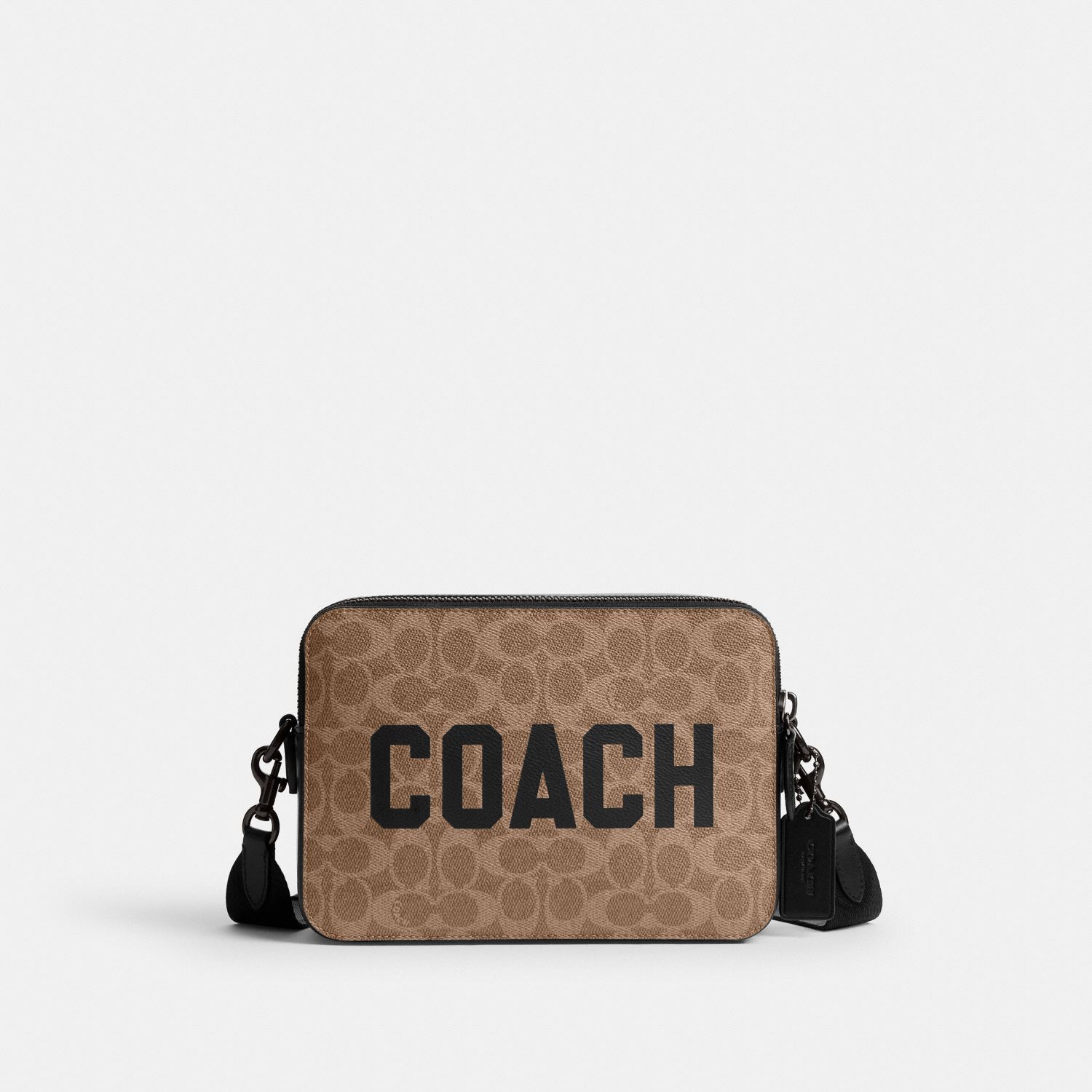 Charter Crossbody 24 In Signature Canvas With Coach Graphic