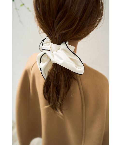 一部店舗限定】パイピングサテンシュシュ （ヘアアクセサリー）｜Rouge