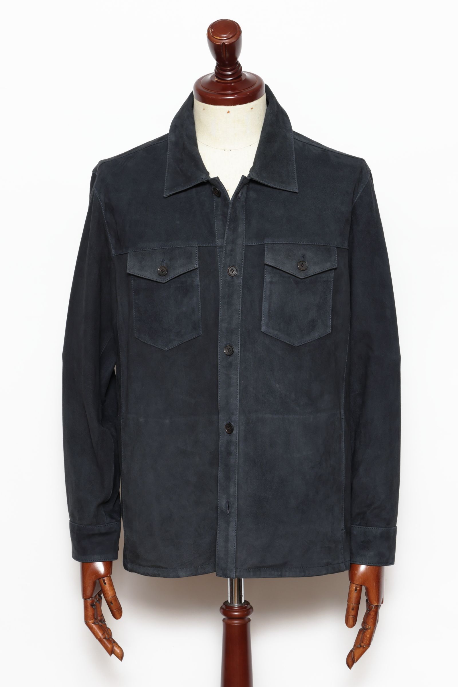 ARMA - DEX ゴートスウェード シャツジャケット / BRAN ライトブラウン