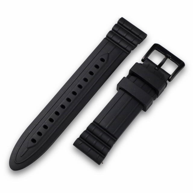 JSDF 幅22mm コンバットラバーベルト（ブラック） ／ 22mm JSDF Rubber