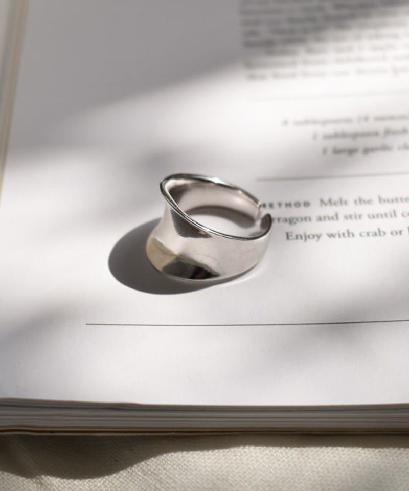 mb-ring2-02078 SV925 ニュアンスカーブ リング シルバー925 | L a