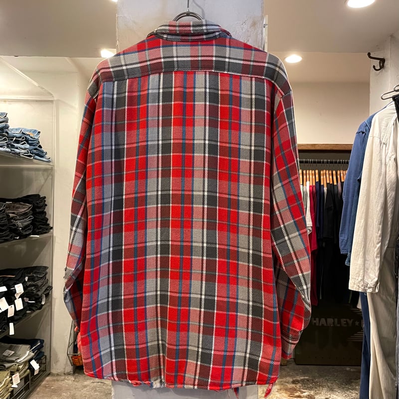 70s BIG MAC L/S ネルシャツ USA製 Size L コットンシャツ ビッグマッ