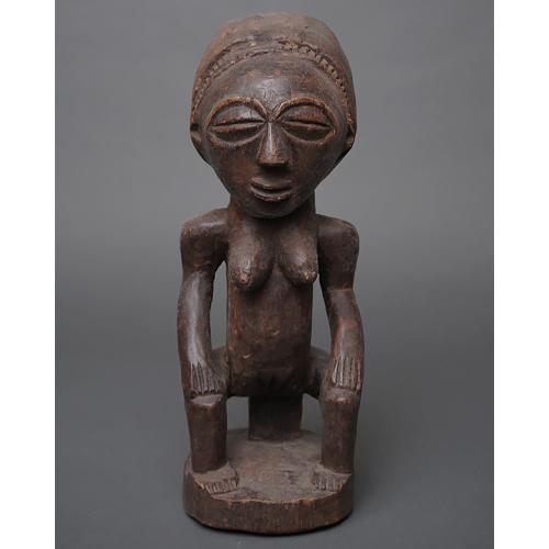 アフリカ コンゴ ルバ族 立像 人形 No,4 プリミティブアート 木彫り