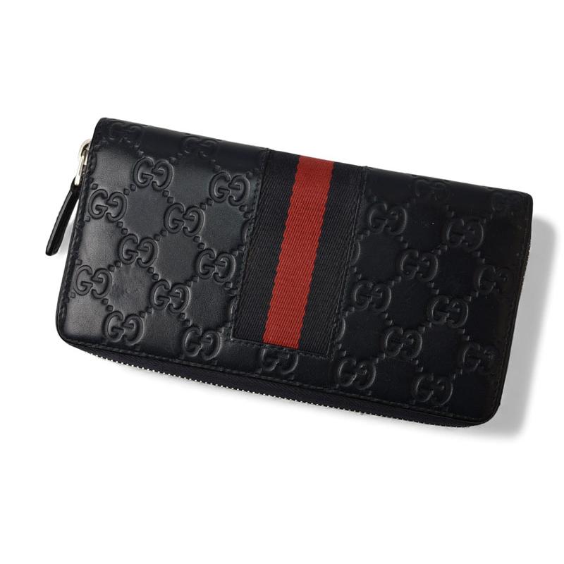 GUCCI（グッチ） 財布 長財布/ラウンドファスナー式 ウェブライン
