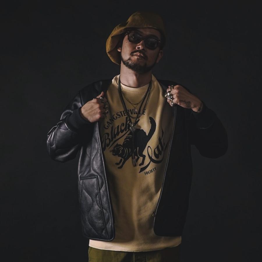 GANGSTERVILLE（ギャングスタービル） レザー キルティング ジャケット