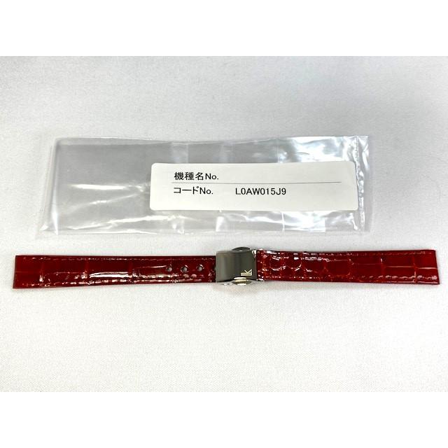 LUKIA L0AW015J9 SEIKO ルキア 13mm 純正革ベルト クロコダイル レッド