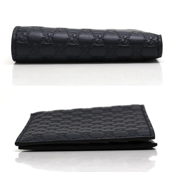 グッチシマ GUCCI グッチ 二つ折り札入れ マイクロシマ レザー 368175