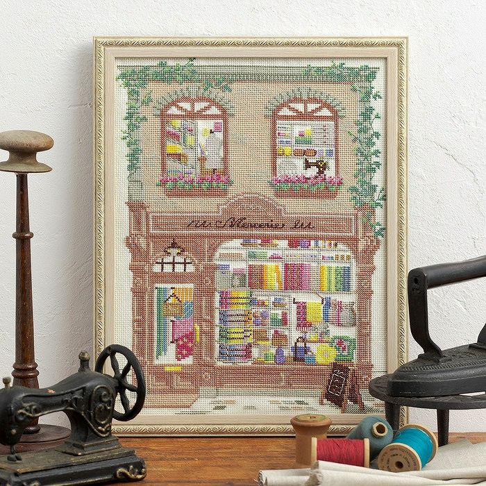 クロスステッチフレーム＜ハロウィンの訪れ＞ | リバティ 生地、編み物