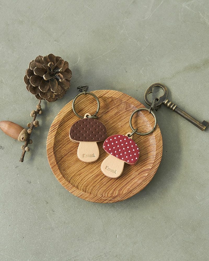 キュートなきのこモチーフ「森のめぐみキーリング」 | Kanmi（カンミ