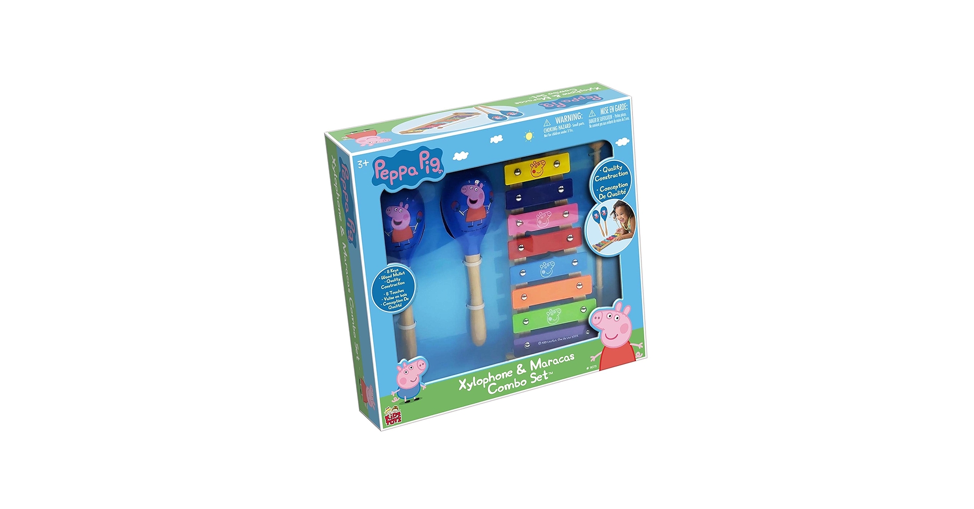 Amazon.com: Peppa Pig: Wood Xylophone & Maracas Combo Set - 8