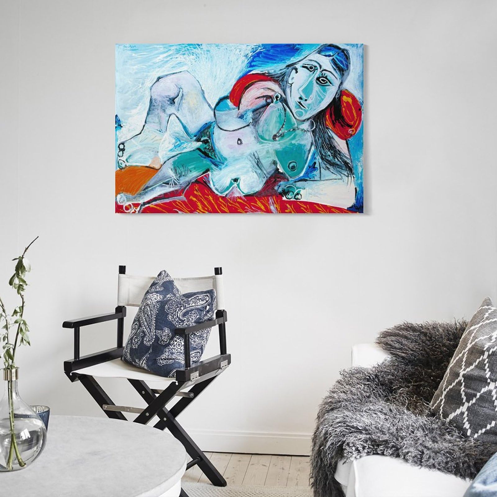 Amazon.co.jp: パブロ・ピカソ《首飾りをした裸婦》 アートパネル