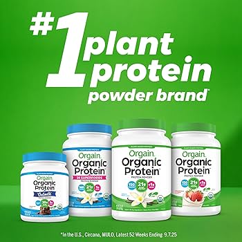 Amazon.com: Orgain Organic Vegan Protein Powder, Creamy Chocolate