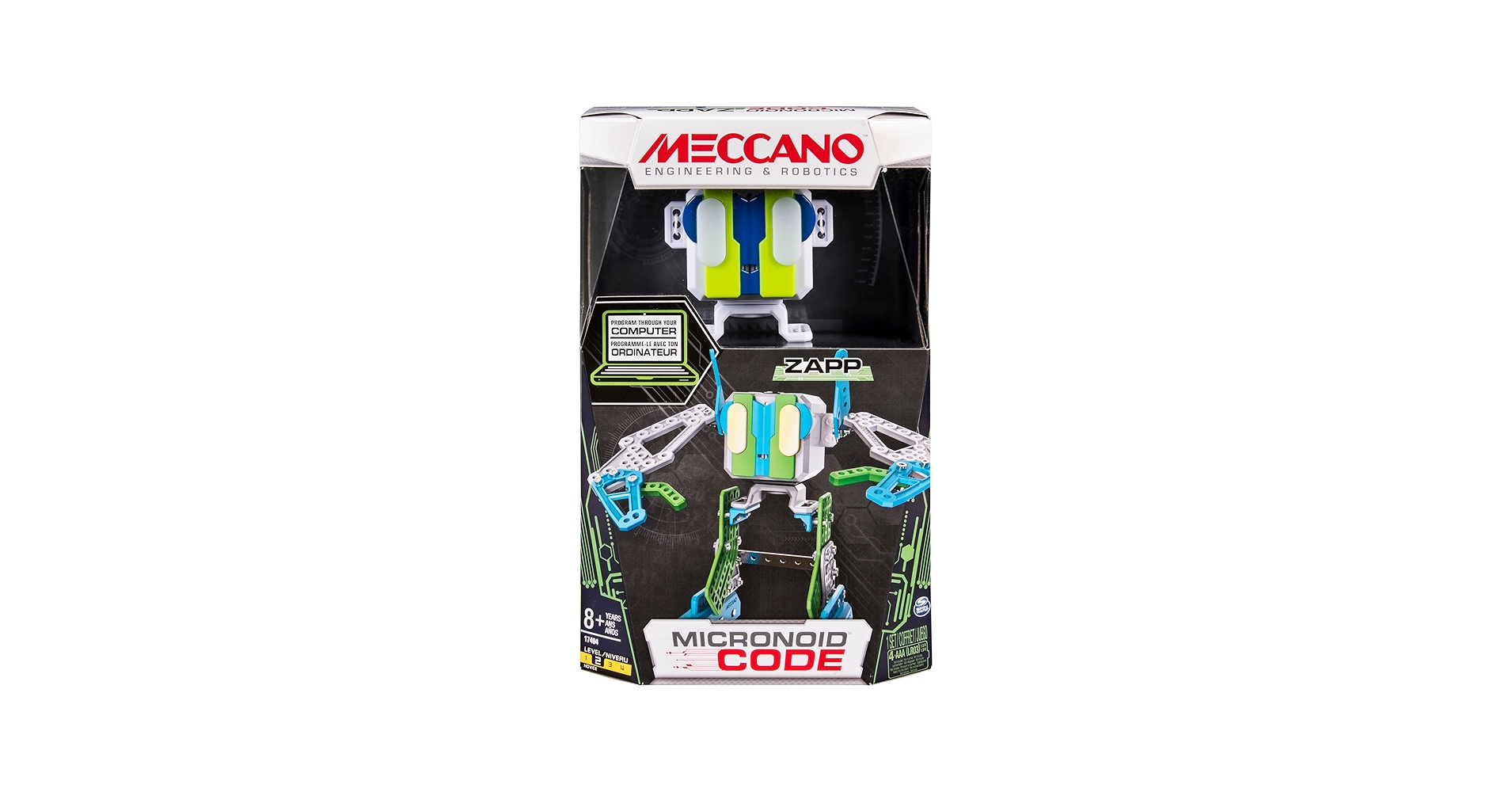 Amazon.com: MECCANO by Erector, Micronoid Code Zapp Programmable