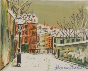 モーリス・ユトリロ 「サクレ・クール寺院とムーラン・ド・ラ