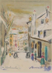 モーリス・ユトリロ 「サクレ・クール寺院とムーラン・ド・ラ