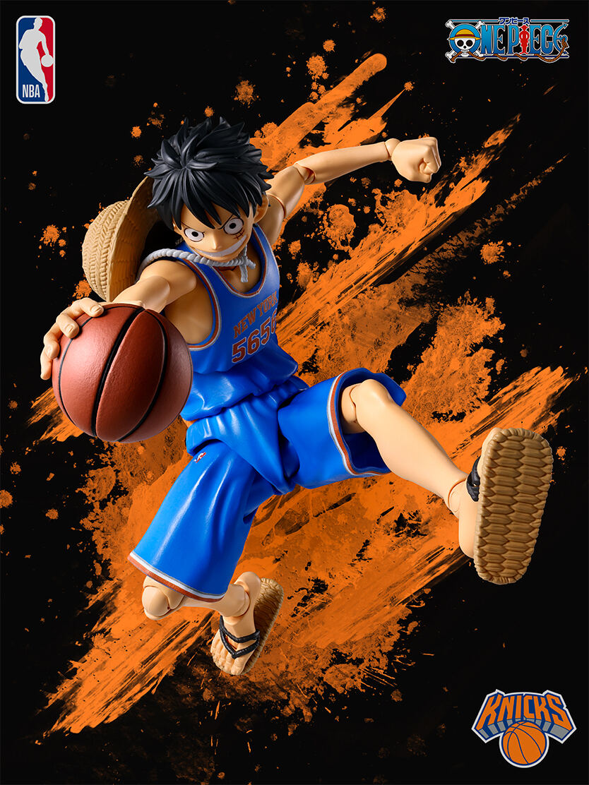 ONE PIECE×NBA、ニューヨーク・ニックスver.のルフィがS.H.Figuartsに