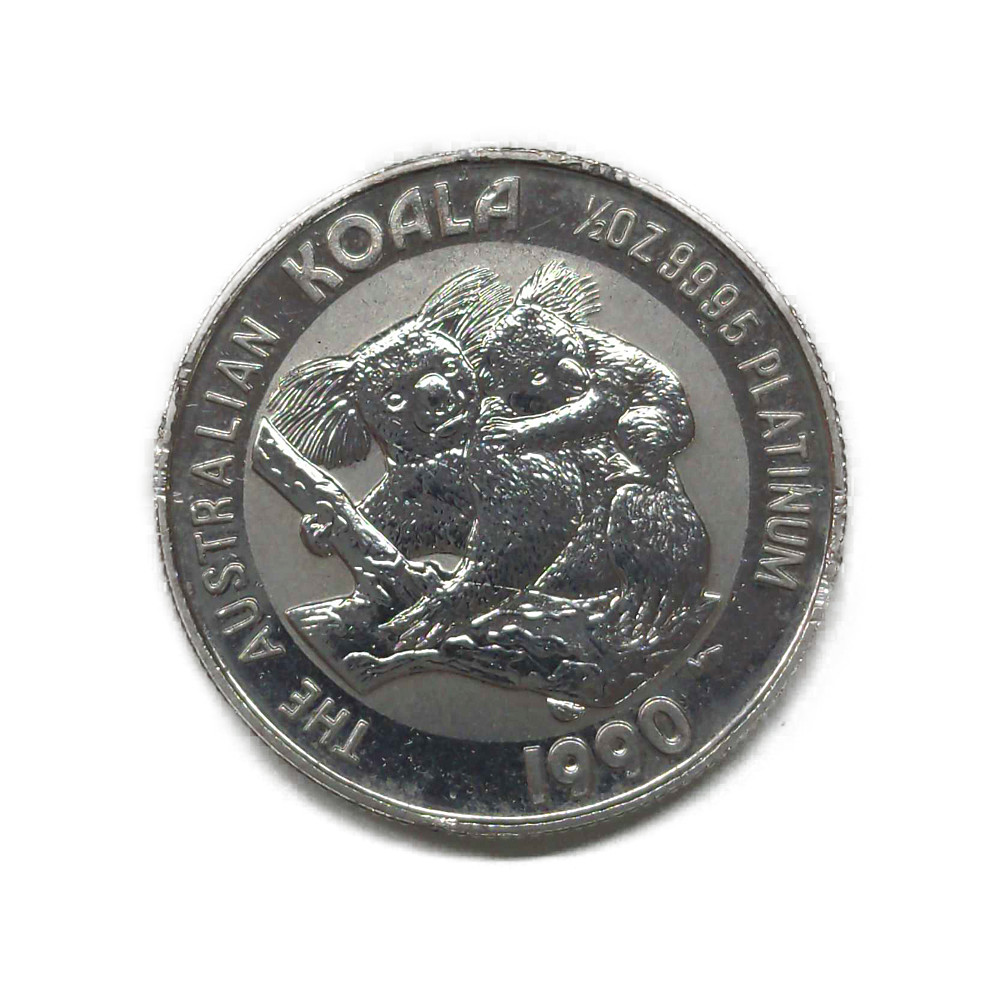 本日のオーストラリア 1/2oz Ptコアラプラチナ貨 50ドル Pt999(純