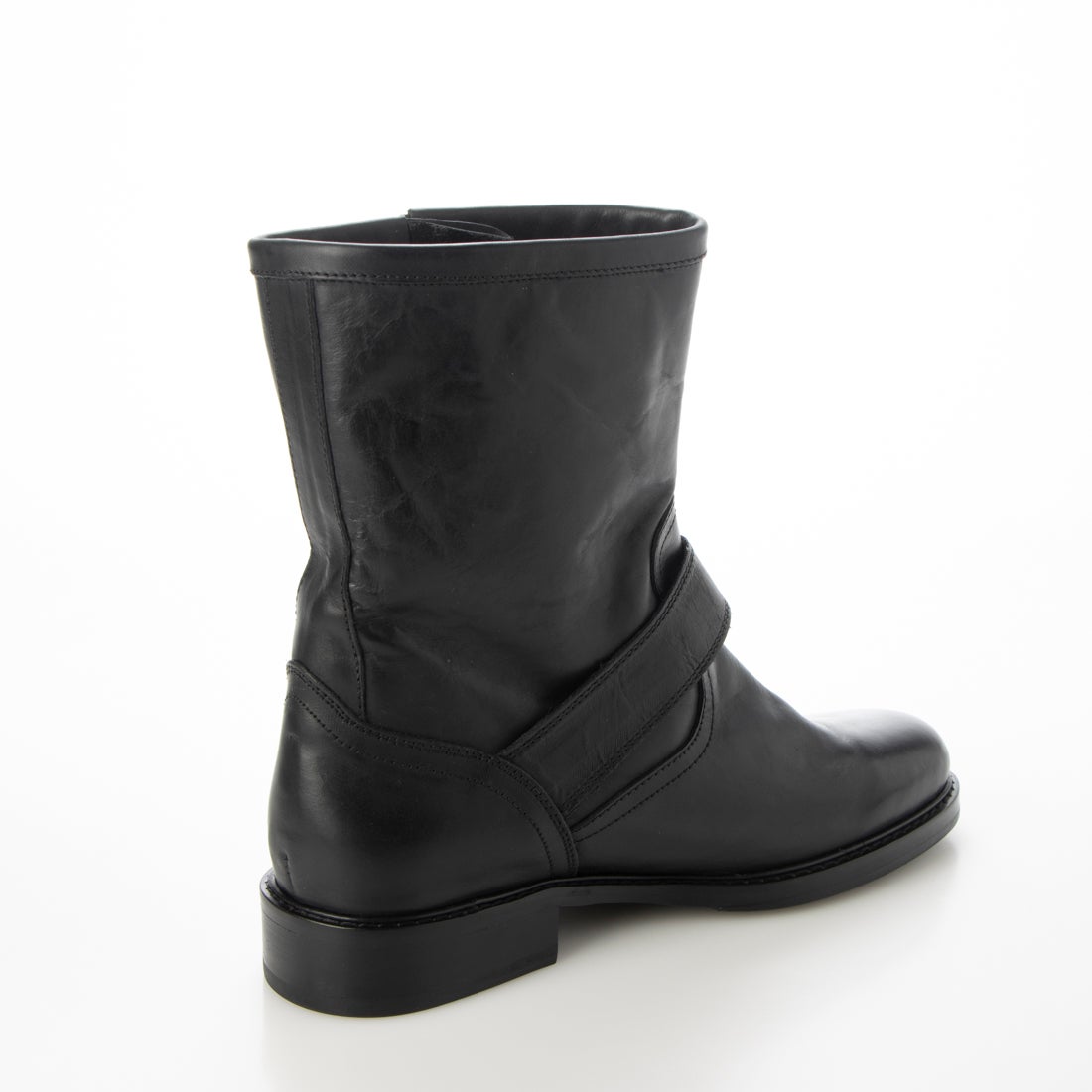 SAYA 【本革】ソフトレザーエンジニアブーツ(ブラック) -【公式】ラボ