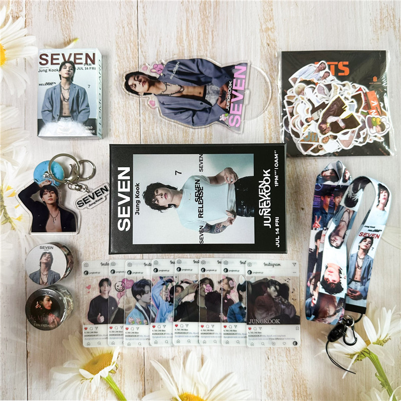 JUNG KOOKグッズ SEVEN ギフトボックス フォトカード グク テープ