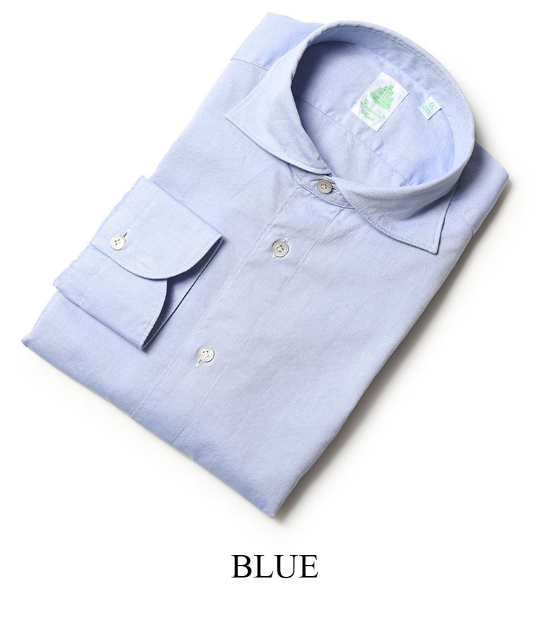 フィナモレ シャツ オックスフォード ピンオックス カッタウェイ