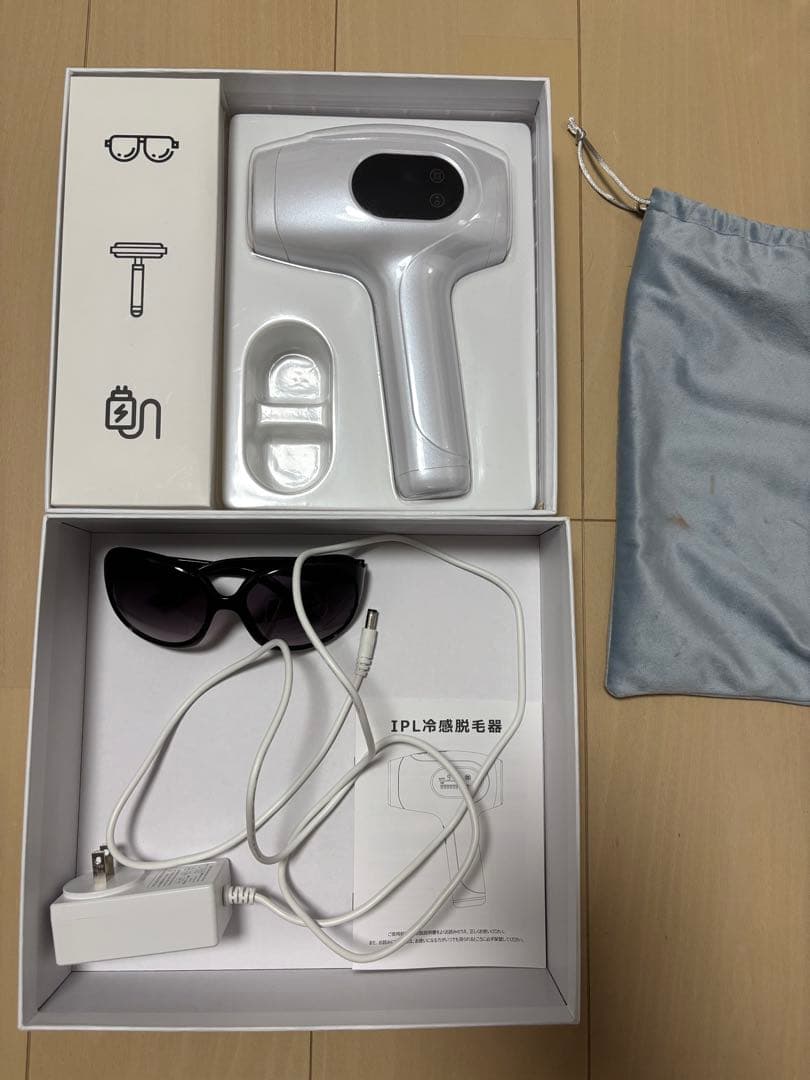 家庭用脱毛器　脱毛器 エピレスト ダイレクトクール 家庭用脱毛器 美顔効果あり : sun lise