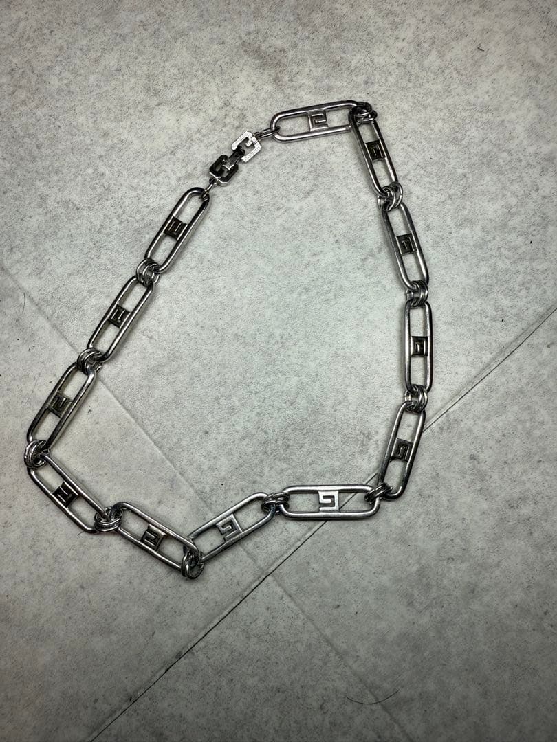ジバンシィ GIVENCHY ヴィンテージ Gロゴ シルバー 45cm