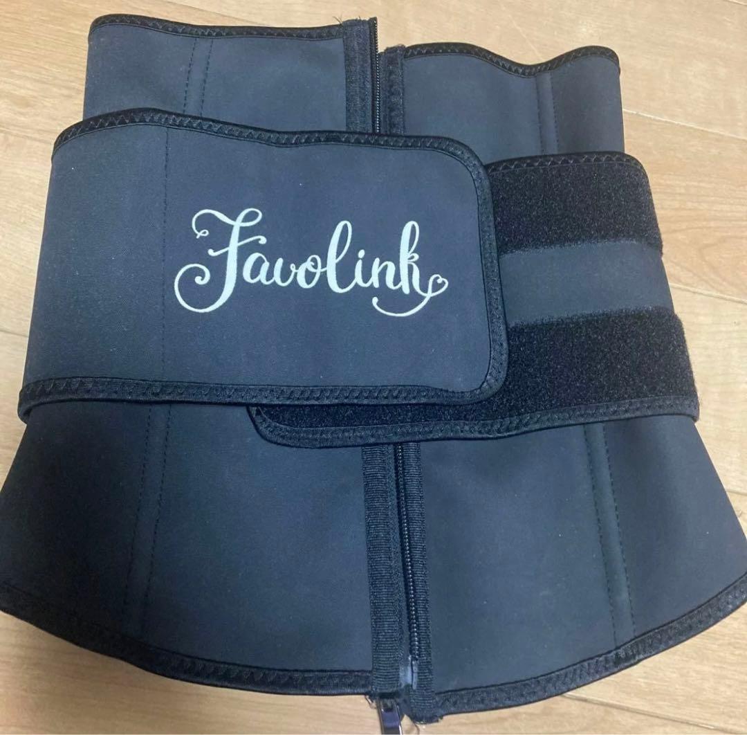 最終値下げ　安井友梨　FAVOLINK xxs コルセット　ウエストニッパー 楽天市場】【ポイント10倍】【4,400円値引き】ダブルベルト（ブラック