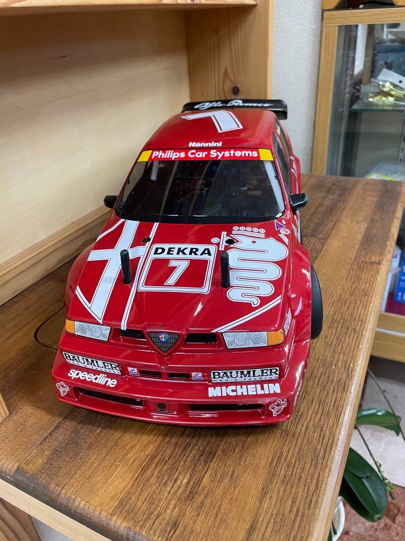 ラジコン　ボディーのみ　タミヤ　アルファロメオ155 DTM ツーリングカー タミヤ 電動RCカーシリーズ 1/10RC アルファロメオ 155 V6 TI