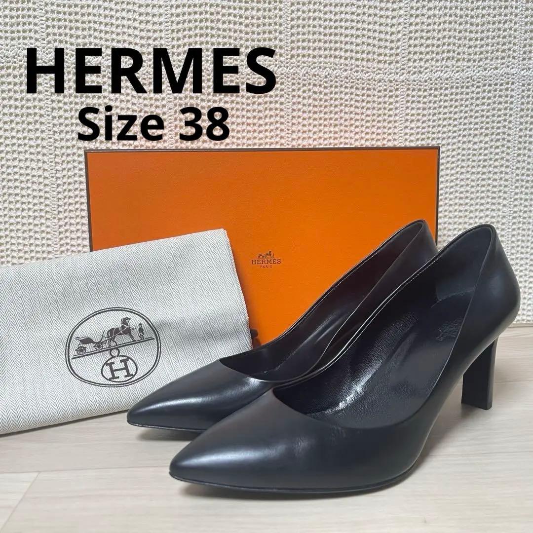 ☆美品☆HERMES エルメス レザー製 パンプス ハイヒール