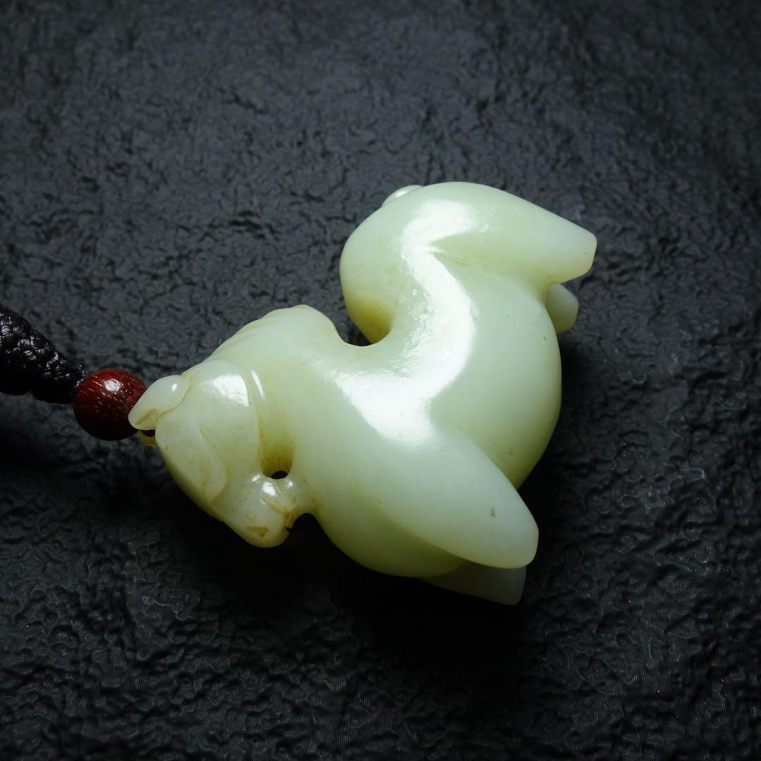 明時代 和田玉玉馬彫掛飾 玉佩 中国古美術 C1A200 - メルカリ